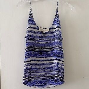 Rory Beca Blue and Black Patterned Camisole